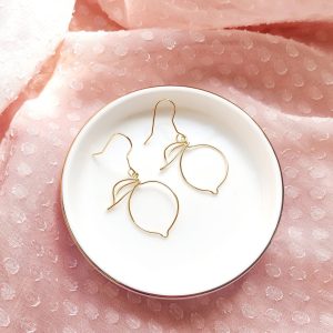 boucles d'oreilles citron